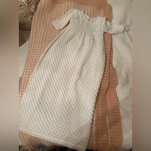 NWT knit kissy kissy christening/baptism gown